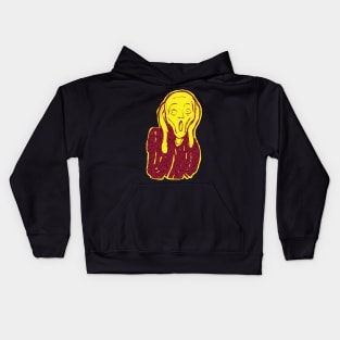 The Scream, Skrik (Shriek).  Der Schrei der Natur (The Scream of Nature) TORSO and above Kids Hoodie